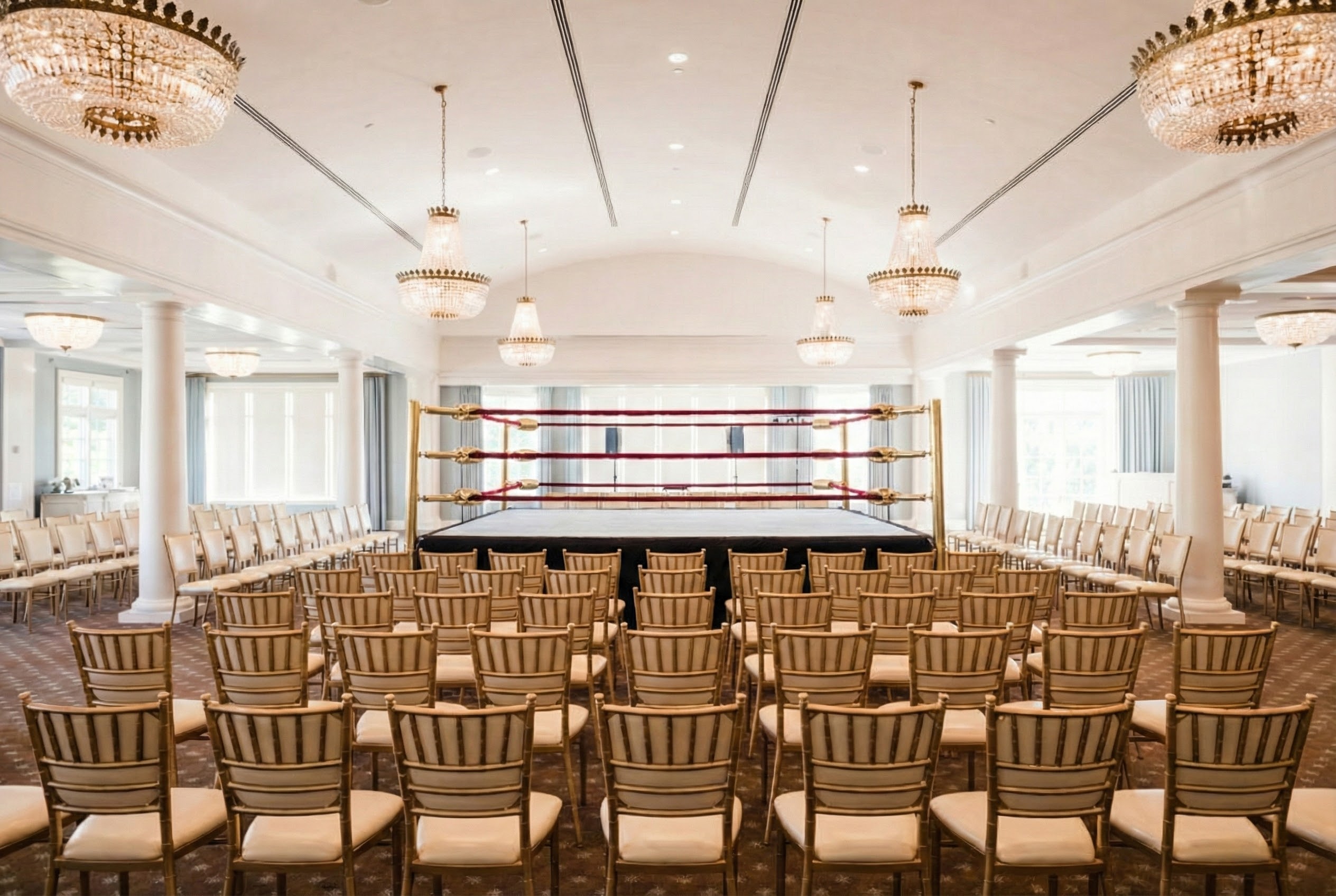 Country Club Wrestling: The Musical - Ballroom with Wrestling Ring