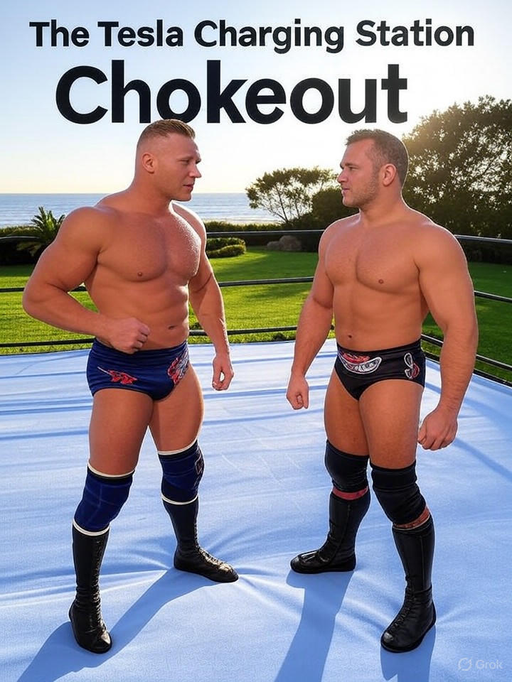 The Tesla Charging Station Chokeout Event Poster